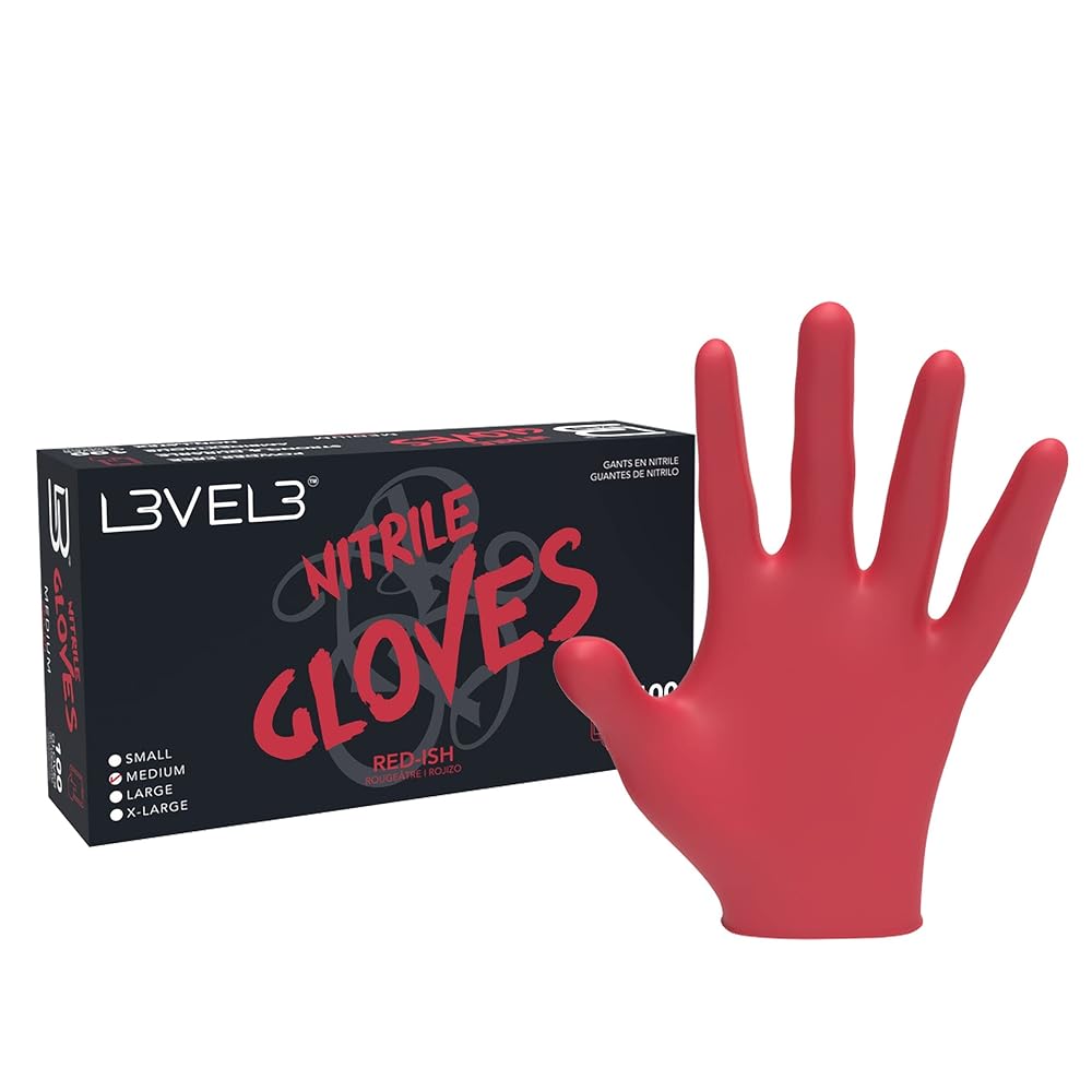 LEVEL 3 Powder Free Nitrile Gloves Latex Free 100 Pack