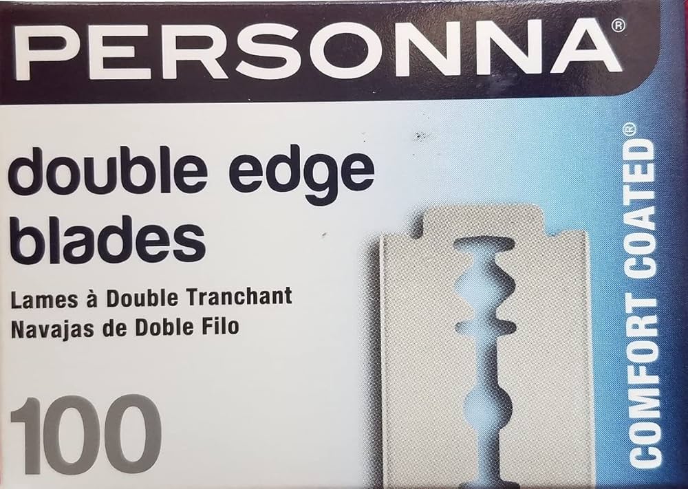 Personna Double Edge Razor Blades Comfort Coated 100 Count