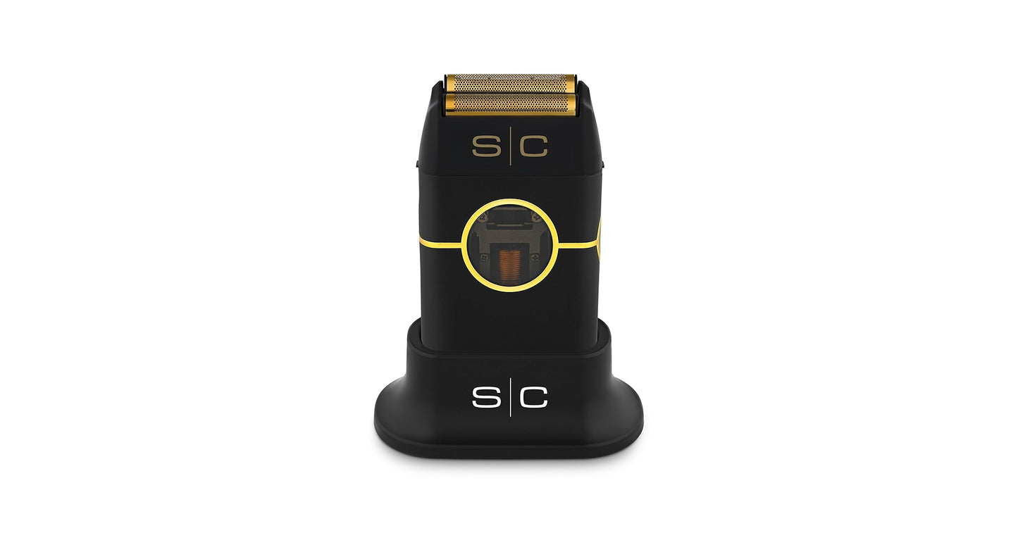 Stylecraft Instinct Metal Double Foil Shaver W/In2 Vector Motor & Intuitive Torque Control (SC807) Black