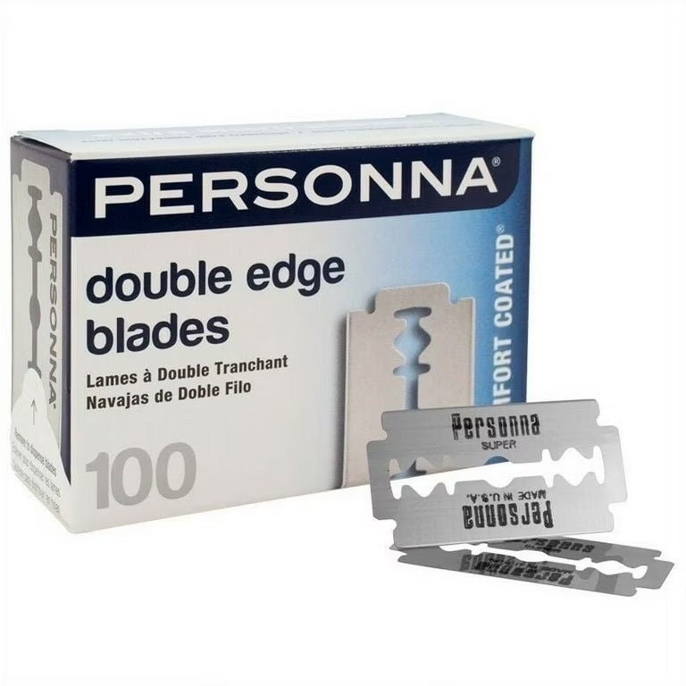 Personna Double Edge Razor Blades Comfort Coated 100 Count